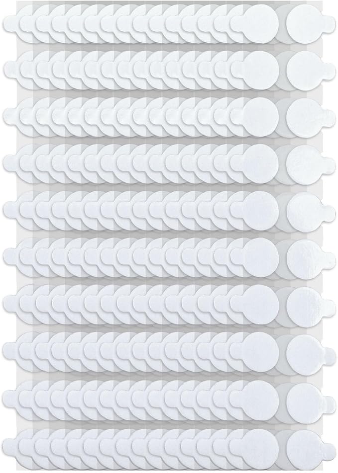 JIEHENG 500Pcs Double Sided Stickers Removable, 0.4" Double Sided Adhesive Dots by JIEHENG