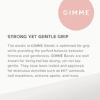 GIMME Bands Thick Fit Hair Ties | No Break Microfiber Thick Hair Elastics | Firm Yet Gentle Hold with No Snagging, Dents, or Breakage | Black Onyx