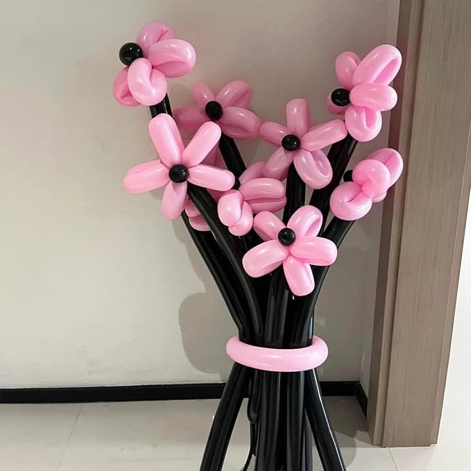 260 Long Balloons 100 Pack Pastel Pink Twisting Animal Balloons Thickening - Image 4