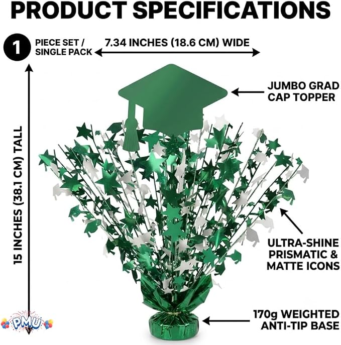 PMU 6 Pcs Graduation Centerpieces - Image 9