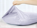 Sunflower Body Pillowcase 100% Cotton Long Pillow Cover/Case Envelope Closure 1 Pack, 21×54 inches Light Purple, Soft and Breathable