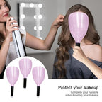Saycker 3Pcs Face Shield for Hairspray,Plastic Barber Face Shield,Handheld Hairspray Face Shields,Reusable Face Protective Cover for Hairdressing Hair Stylist Cutting Dust Makeup Protector (Pink)