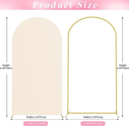 6.6FT Arch Backdrop Stand and Cover Set, Arch Stand - Image 2