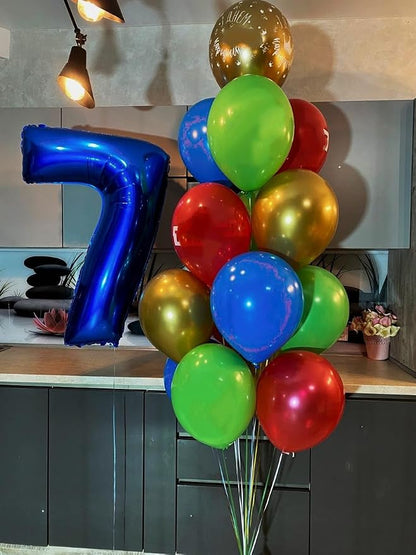 Numbers 6 Balloon 40Inch Navy Blue Balloons - Image 2