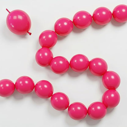 Hot Pink Linking Balloons, Fuschia Tails Balloon by Govpy