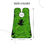 Strong Suction Cup Beard Grooming Bib, Non-Stick Hair Catcher, Waterproof, for Shaving, Green Leaf Frog