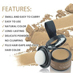VOLLUCK Root Touch up Powder, Instant Hairline Powder for Thinning Areas and Gray Hair Coverage, Natural and Non-greasy Root Cover up for Women and Men (Blonde, 0.14 Ounce)