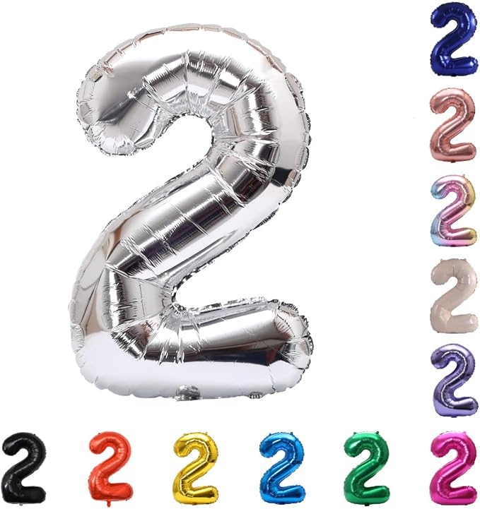 YPSelected 32 Inch Large Foil Helium Number Balloon Birthday Wedding Party 0-9 by YPSelected