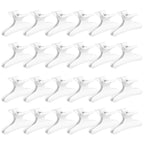Ondder 24 Pcs White Butterfly Hair Clips for Styling and Sectioning - Pro Claws Clamps for Cutting, Coloring - Hair Accessories for Women Girls