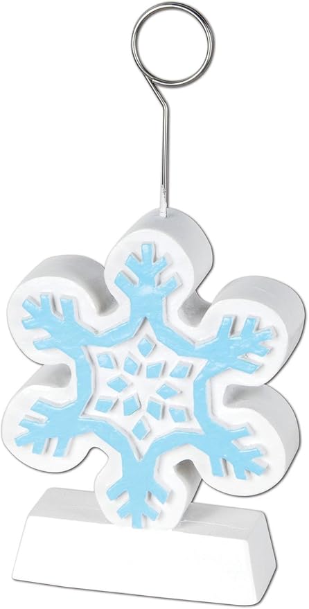 Beistle 1-Pack Snowflake Photo/Balloon Holder by Beistle