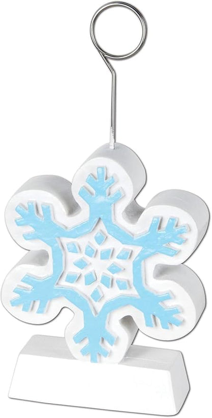 Beistle 1-Pack Snowflake Photo/Balloon Holder by Beistle