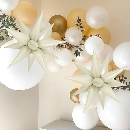 72 Pcs Star Balloons Foil Explosion Balloons Magic 12 Point Star Cone Balloon - Image 5