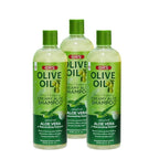 ORS Olive Oil Moisture Restore Creamy Aloe Shampoo Infused with Aleo Vera 12.5 Ounce (Pack of 3)