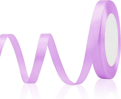 Purple Ribbon for Gift Wrapping 3/8 in 25 Yards Satin Christmas Ribbon for Hair by OALCQ