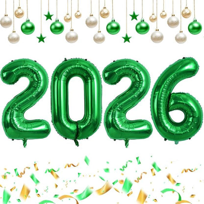 TONIFUL 2026 Graduation Balloons 42Inch Dark Green 2026 Number Balloons by TONIFUL