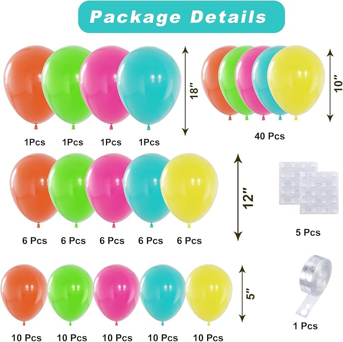 Tropical Balloons Arch Kit - Image 2