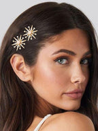 Brishow Gold Star Decorative Hair Pins Hair Clips Bobby Pins for Women