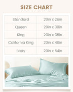 THXSILK 100% Mulberry Silk Pillowcase for Hair and Skin, Grade 6A+ Mulberry Silk Pillow Case, Natural Silk Pillow Case Cover with Zipper, 1pc(California King Size 20"x40", Light Blue)