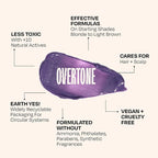 Overtone Semi Permanent Hair Color Conditioner, Smoky Lavender, 8 oz, Nourishing, Damage-Free, Color Depositing Mask for All Hair Types with Shea Butter & Coconut Oil, Vegan & Cruelty-Free