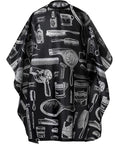 Professional Waterproof Hair Styling Cape Nylon Haircuting Salon Cape Gown Hair Salon with Snap Closure - 50" x 60"