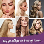 Karseell For Blonde Silver Gray Highlighted Hair Purple Hair Mask Professional Neutralizes Brass & Yellow Tones 16.90 oz 500ml