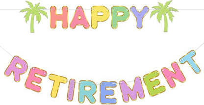 Pre-Strung Happy Retirement Banner by Anreixx