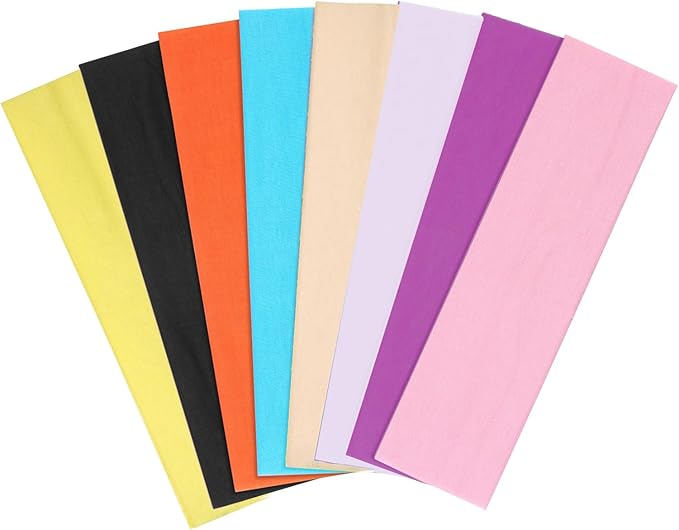 8 Pcs Headbands for Women's Hair, Fashion Hair Bands for Women Soft Elastic Ladies Headband Yoga Gym Hair Accessories