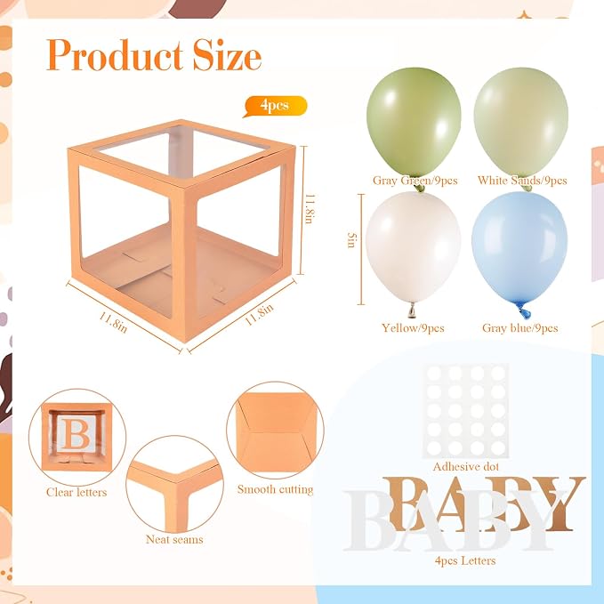 Zhanmai Baby Boxes for Bear Baby Shower Decoration - Image 3