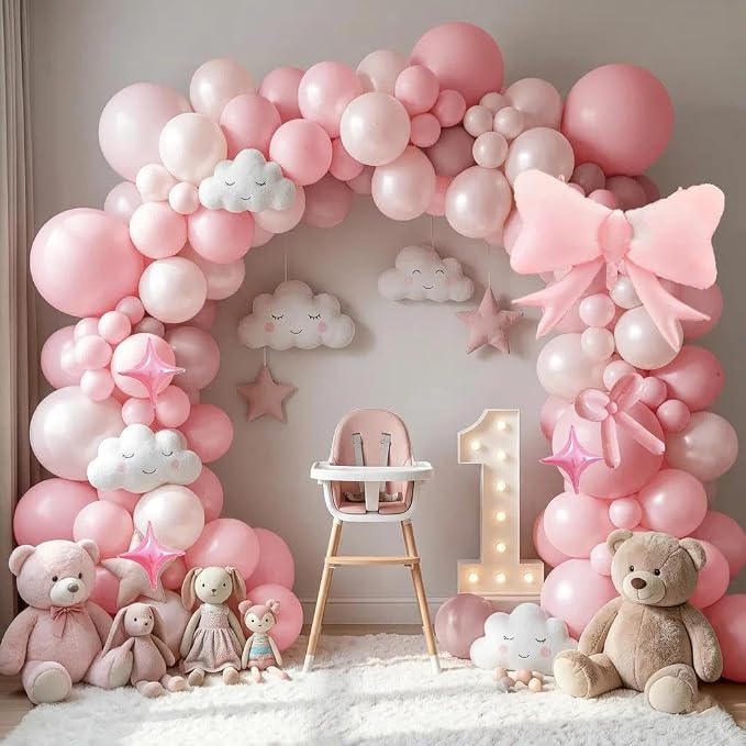 Pearl Pink Double Stuffed Balloons - Image 2