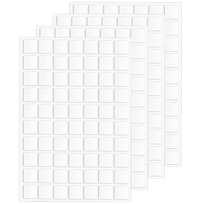 JANYUN 560 Pcs Sticky Dots, 20 mm Square Putty Clear Double Sided Tape | Glue by JANYUN