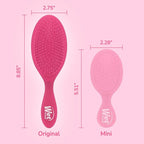 Wet Brush Original Detangler Hair Brush, Pink Frost - Ultra-Soft IntelliFlex Bristles - Detangling Brush Glides Through Tangles For All Hair Types (Wet Dry & Damaged Hair) - Women & Men (Pack of 2)