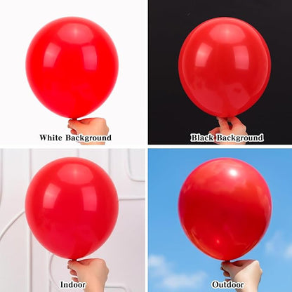 RUBFAC Red Balloons Different Sizes Red Balloon Arch Kit 154pcs | Premium Latex - Image 3