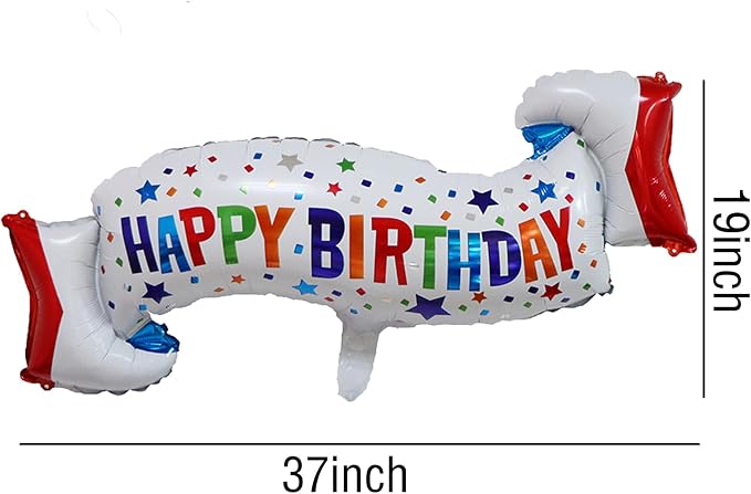 Happy Birthday Balloons Colorful Birthday Balloon Banner - Image 2