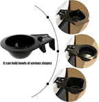 Toning Tub Hair Dye Bowl, Professional Clipable Hair Color Mixing Bowl For Hairstylist, Salon Shampoo Bowl (Black, 9.4x6.1in)