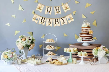 Classic Winnie Oh Baby Banner for Baby Shower Decorations Pooh First Birthday - Image 6