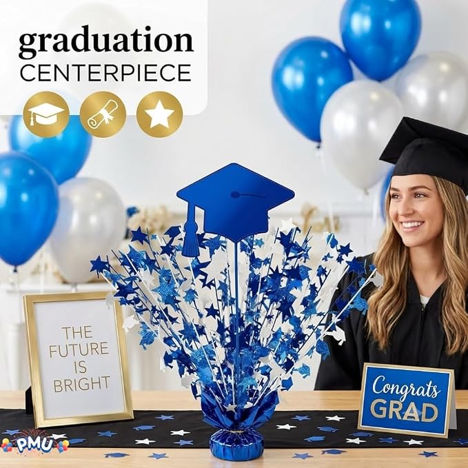 PMU Graduation Centerpieces for Table 2026, Grad Balloon Weight Centerpiece - Image 2