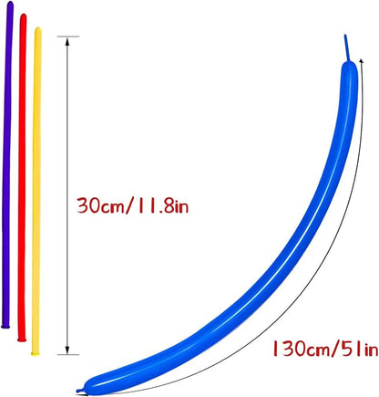 Blue 260 long Balloons 100 Pack Dark Blue Modeling Long Magic Balloons - Image 2