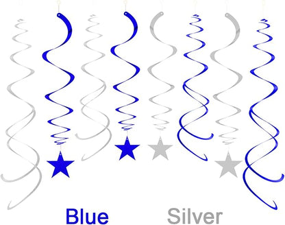 Party Star Swirl Decorations, Whirls Decorations - Image 2