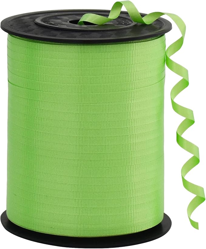 BEISHIDA 500 Yards Matte Green Ribbon Curling Crimped Ribbon Balloon String by Beishida