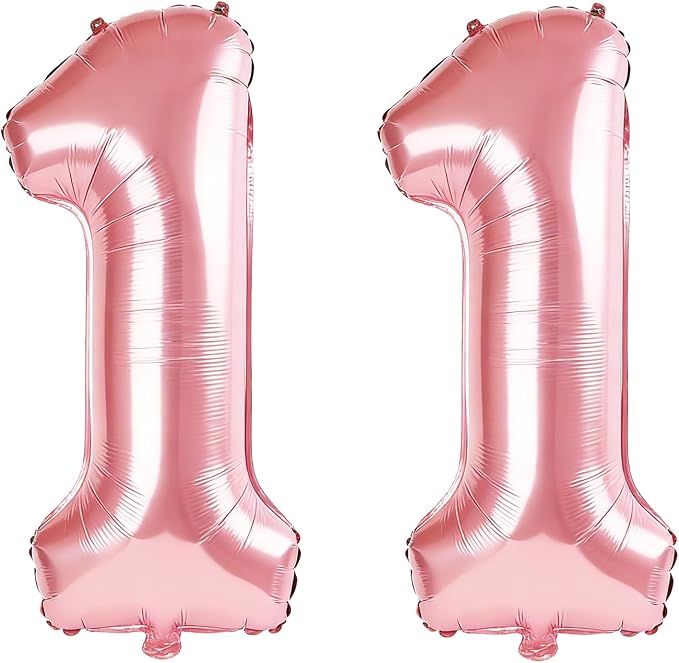40 Inch Number 11 Balloons for 11th Birthday Party Decorations, 0-100 Jewelry by FOBELEC