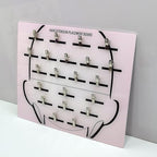 Extension Holder - Styling Extension Holder, Acrylic Hair Separator, Hair Extension Holder Board | Hair Tinsel Organizer, Home And Salon Wig Grafting Plate With Clip For Hairpieces Sectioning Display