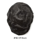 Toupee For Men Swiss Lace Hair System For Mens ToupeeL Human Hair Lace Hair Piece For Mens Toupee Hair Units 6X8#1B Off Black 120% Density