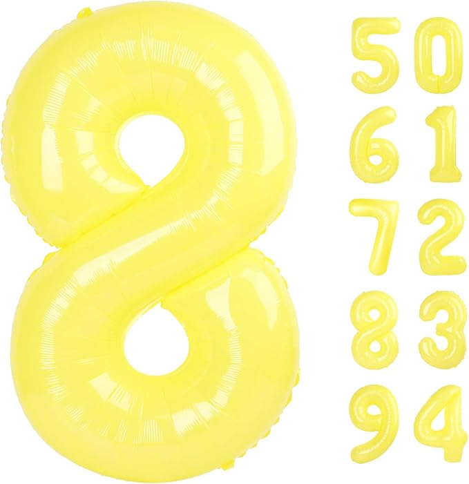 Yellow 8 Balloon by IWERP