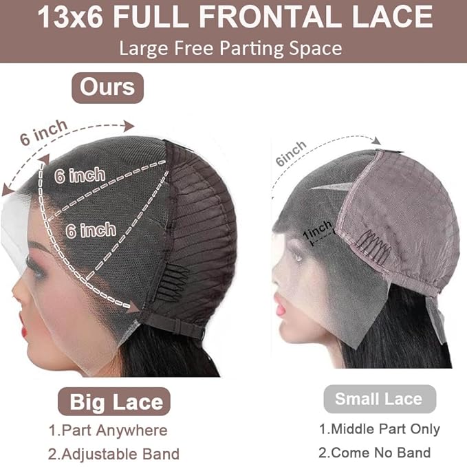 26 Inch 13x6 Lace Front Wigs Human Hair 200 Density HD Full Frontal Lace Straight Wigs Human Hair Pre Plucked with Baby Hair Wigs for Women