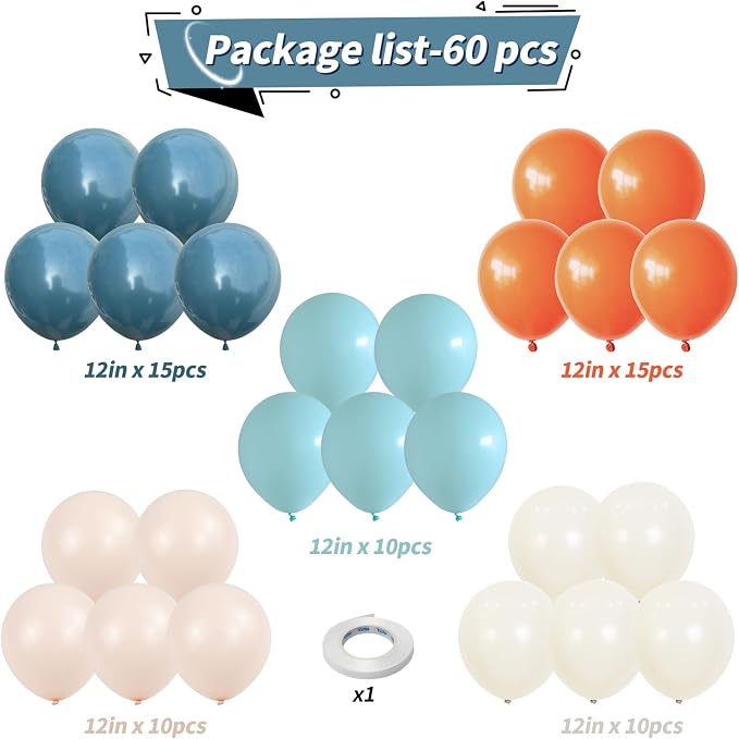 Orange and Blue Balloons - Image 2