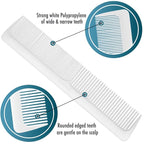 Stanley Home Products Essentials Ladies Hairbrush & Comb Set – Durable Nylon Block & Bristles – Designed for All Hair Types
