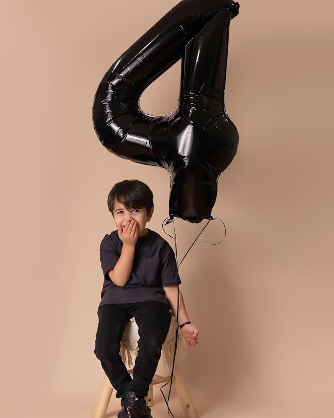 Black Number 14 Balloon 40 Inch - Image 3