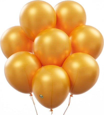 AFTERLOON® Biodegradable Natural Rubber Latex Balloons 24 pcs Pearlized Orange by AFTERLOON%C2%AE