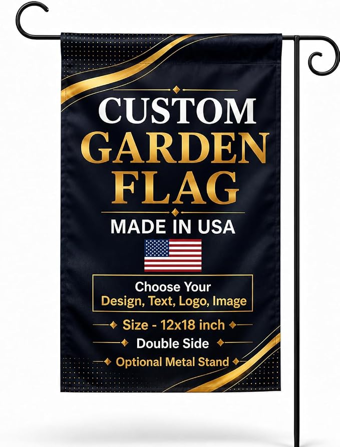 Personalized custom garden flags by BCB