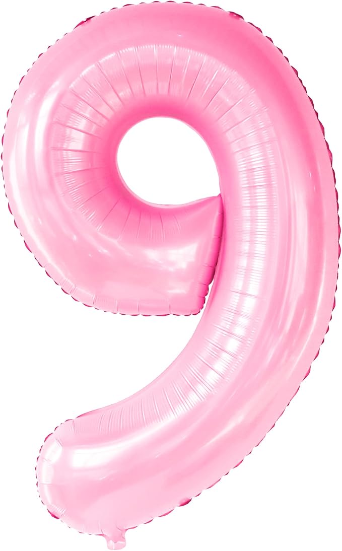 KatchOn, Giant Light Pink Number 9 Balloon by KatchOn